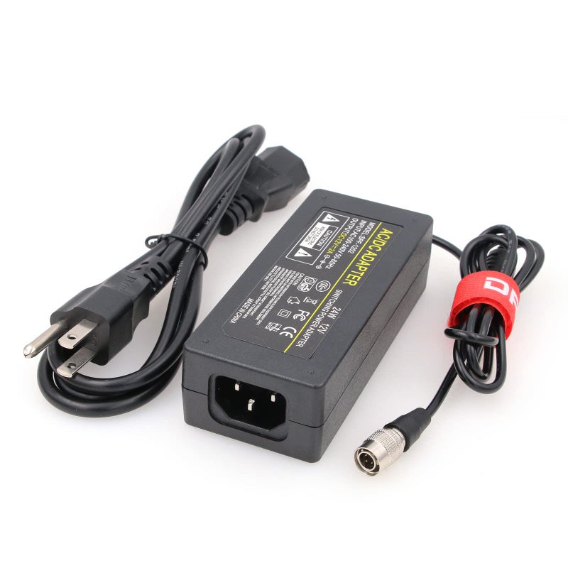DRRI Sound Devices XL-WPH3 Universal AC to DC Power Adapter with 4pin Hirose Connector for 633, 688,Sound Devices 302,442,552,788T-SSD Mixer (12V 2A) - Image 3
